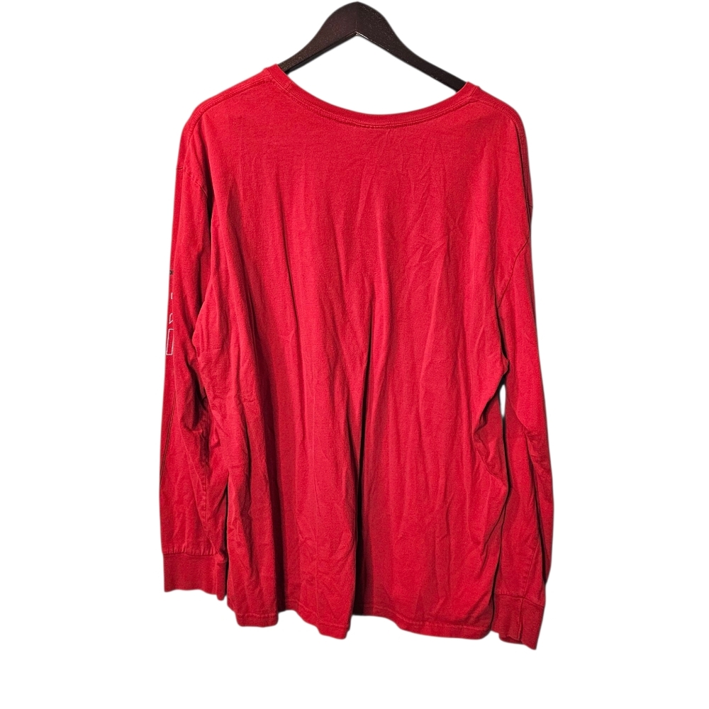 Vintage Polo Sport Ralph Lauren Red Long Sleeve Crewneck Graphic T-Shirt - Picture 6 of 6